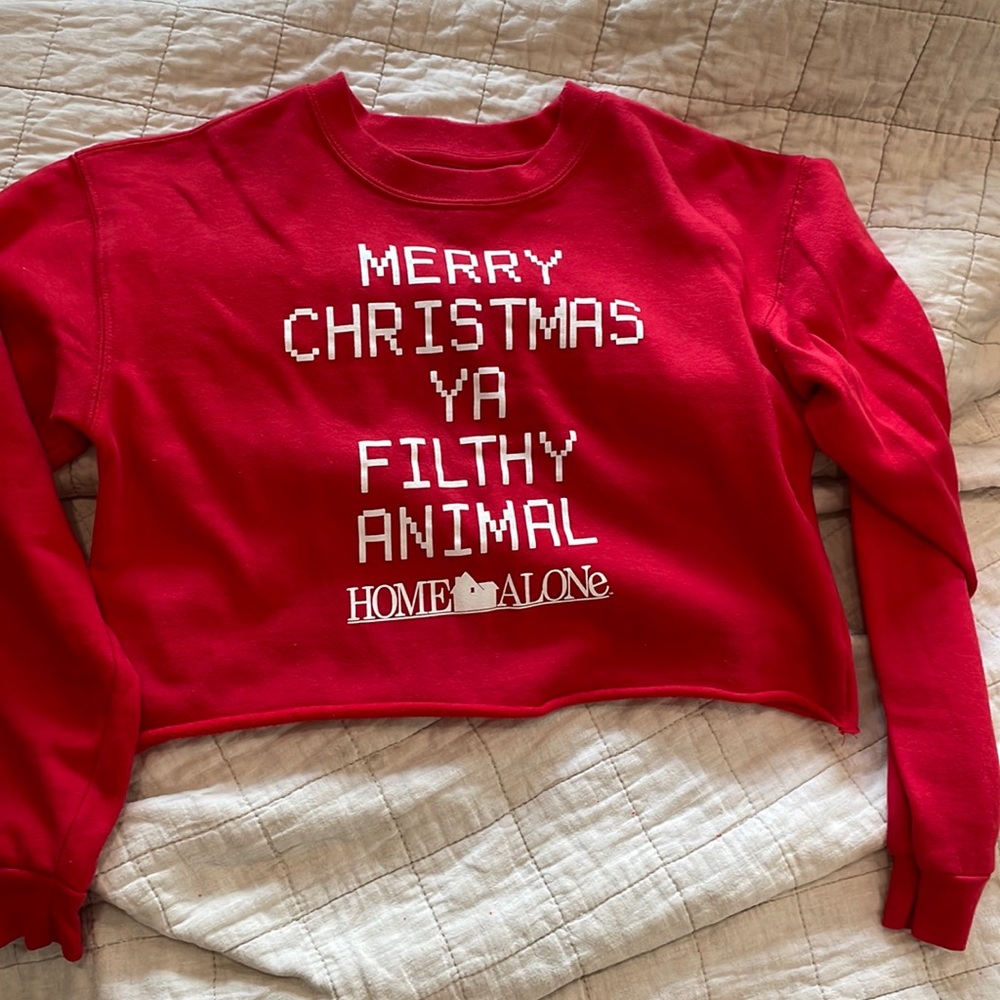 Cropped Christmas sweater